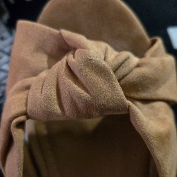 Sandals Cork Tan Never Worn Size 38 US 7.5/8 - Picture 3 of 5